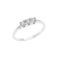 Anello Comete Donna Momenti in Oro bianco Diamante 0.09 Ct ANB2639 - ANB2639